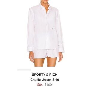 Sporty and Rich 🤑 button down 🏃 🏃‍♀️